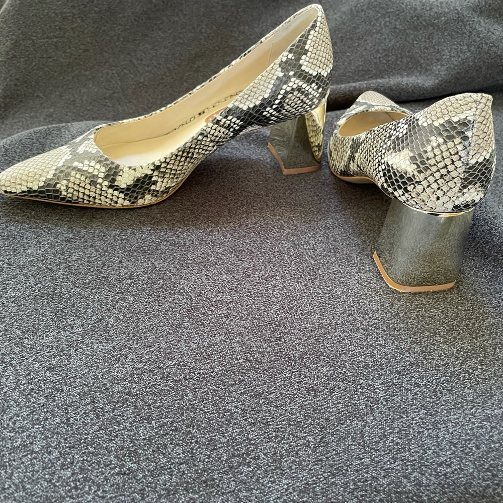 Sophia Webster pump with 2 inch block heel.